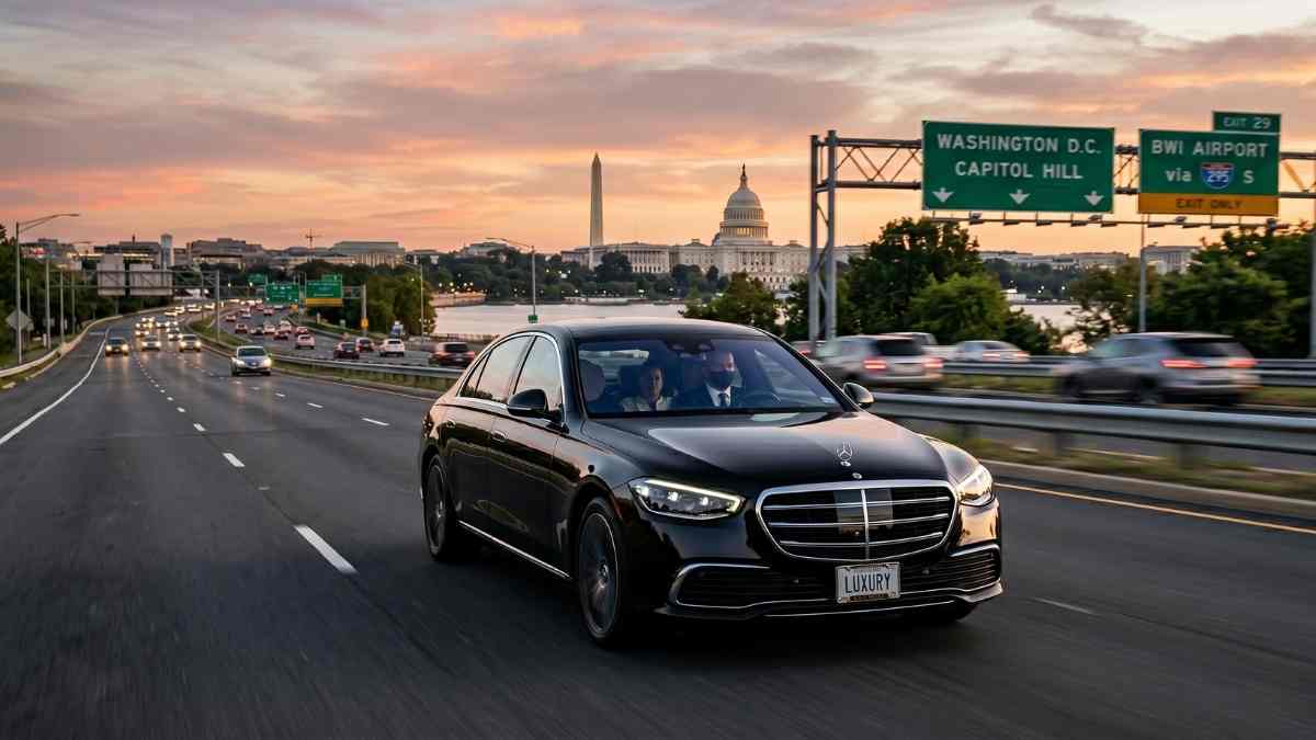 BWI to DC Luxury Car Services Luxury Black Car & Chauffeur