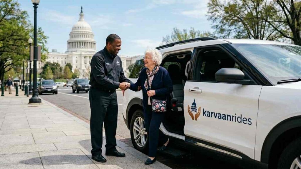 Best Car Service for Elderly Passengers in Washington DC Karvaan Rides