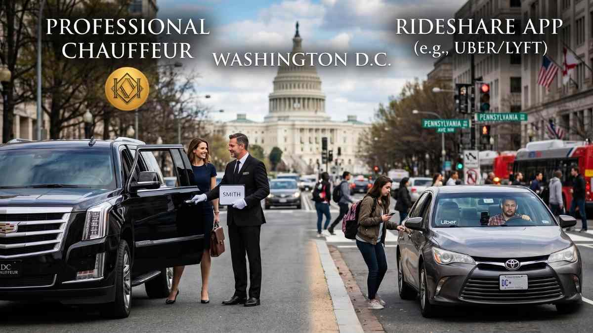 Chauffeur vs Rideshare in Washington DC Which Is Worth It
