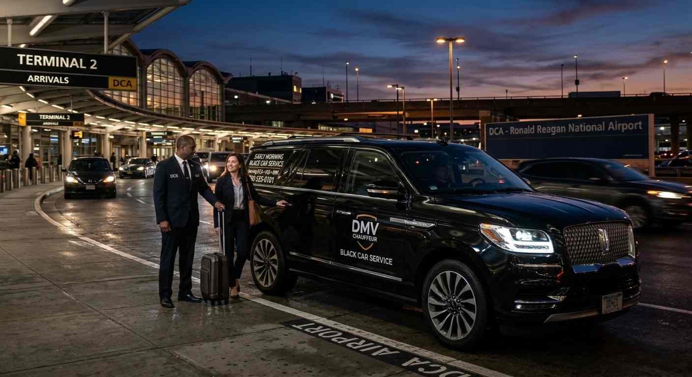 Early Morning Black Car Service at DCA, IAD & BWI