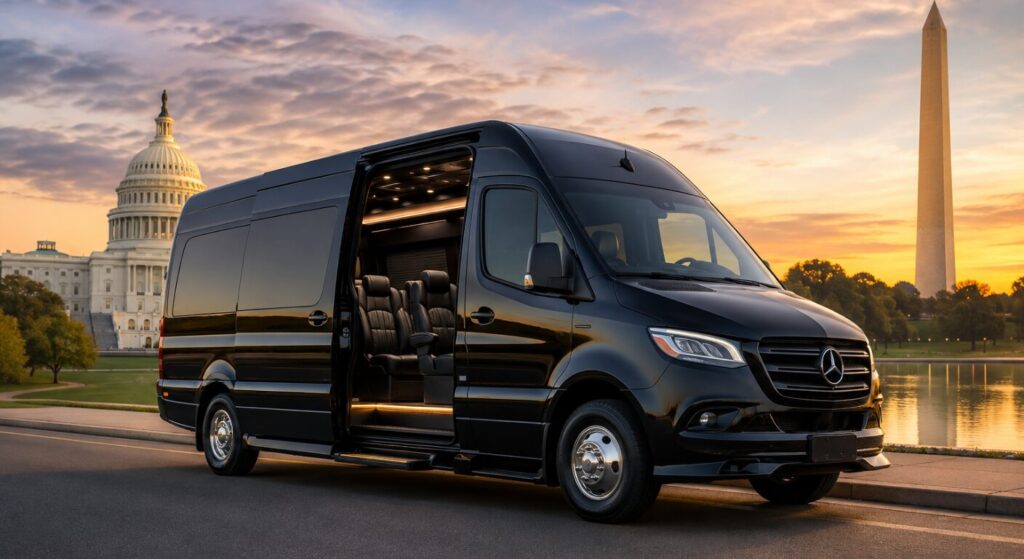 FIFA 2026 Luxury Transportation DC Sprinter Van Rental & Chauffeur 