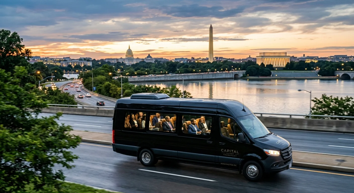 Luxury Sprinter Van Service for Corporate Groups in Washington DC | Executive Group Transportation by Karvaan 1 Luxury Sprinter Van Service for Corporate Groups in Washington DC