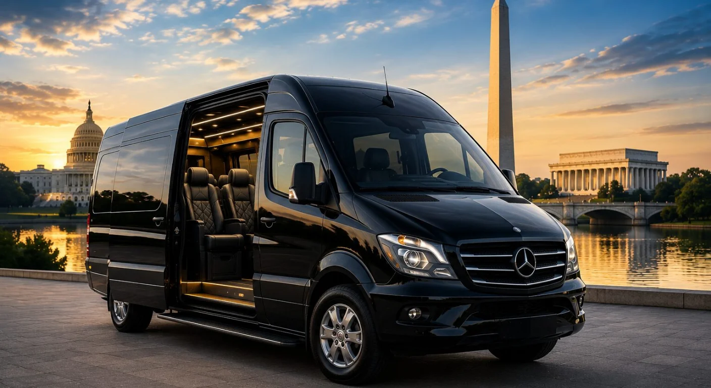 Luxury Sprinter Van for FIFA World Cup 2026 | Airport Transfers & Group Travel 1 Luxury Sprinter Van for FIFA World Cup 2026