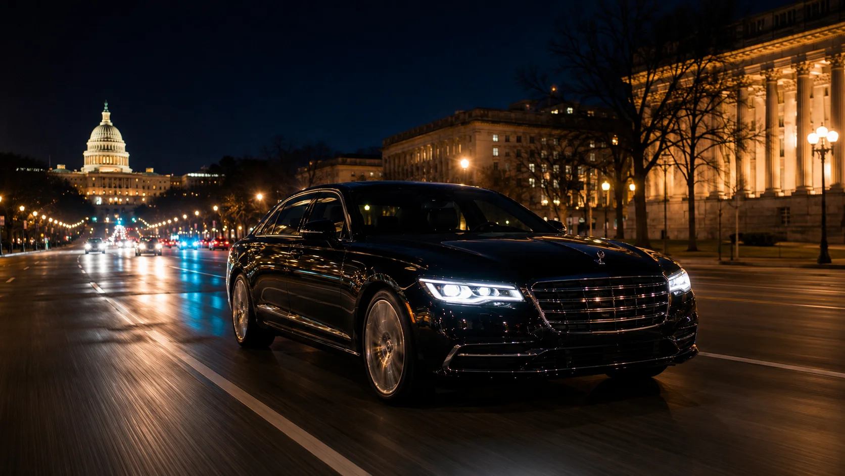 Black Car Service Washington DC | Luxury Chauffeur & Airport Transportation 7 Luxury Night Drive