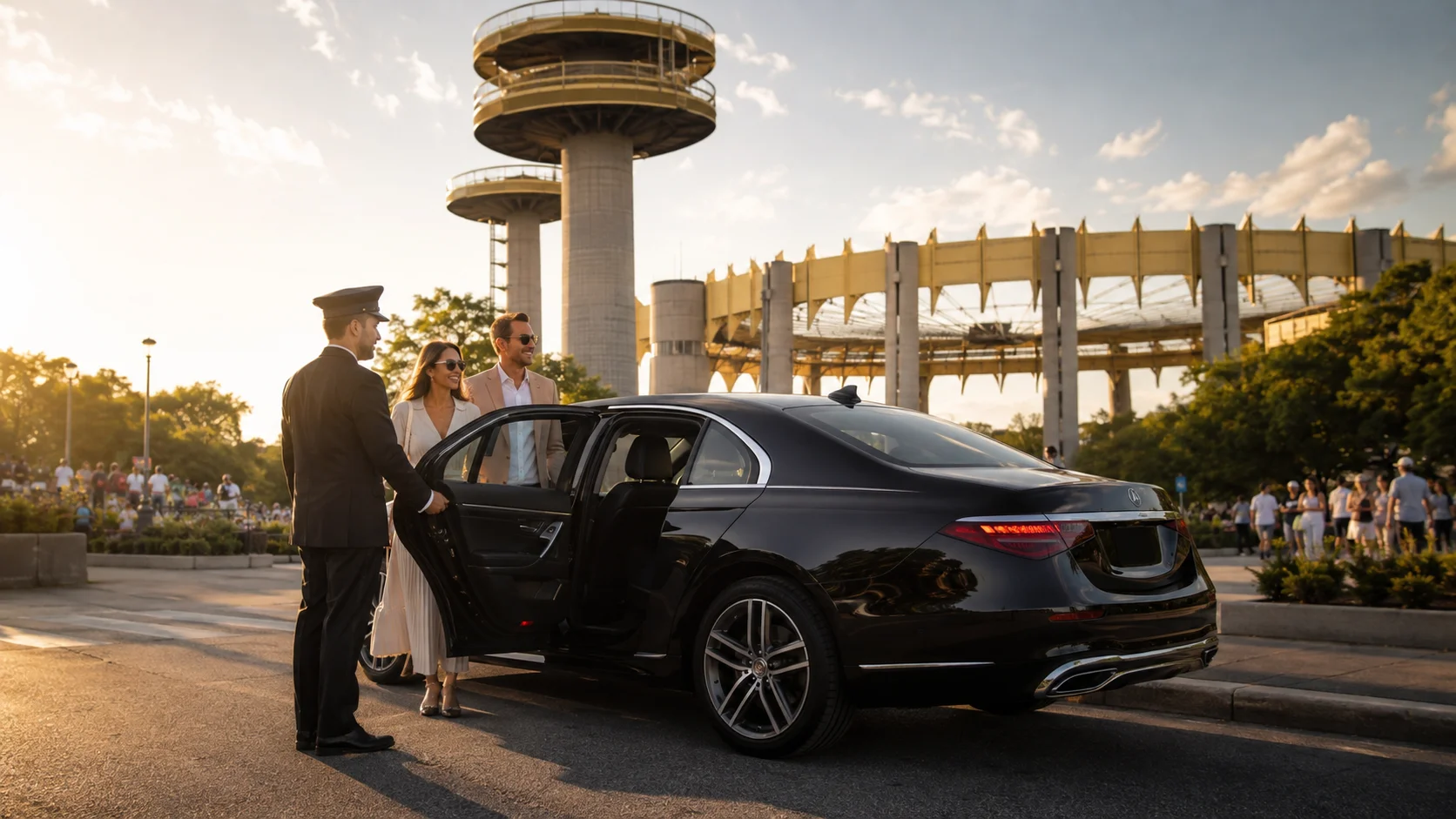 US Open Car Service 2026 | DCA, IAD & BWI Transfers 1 Luxury black sedan