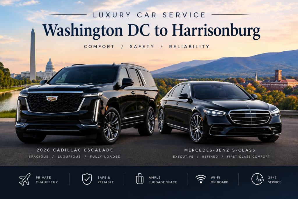 Washington DC to Harrisonburg Car Service